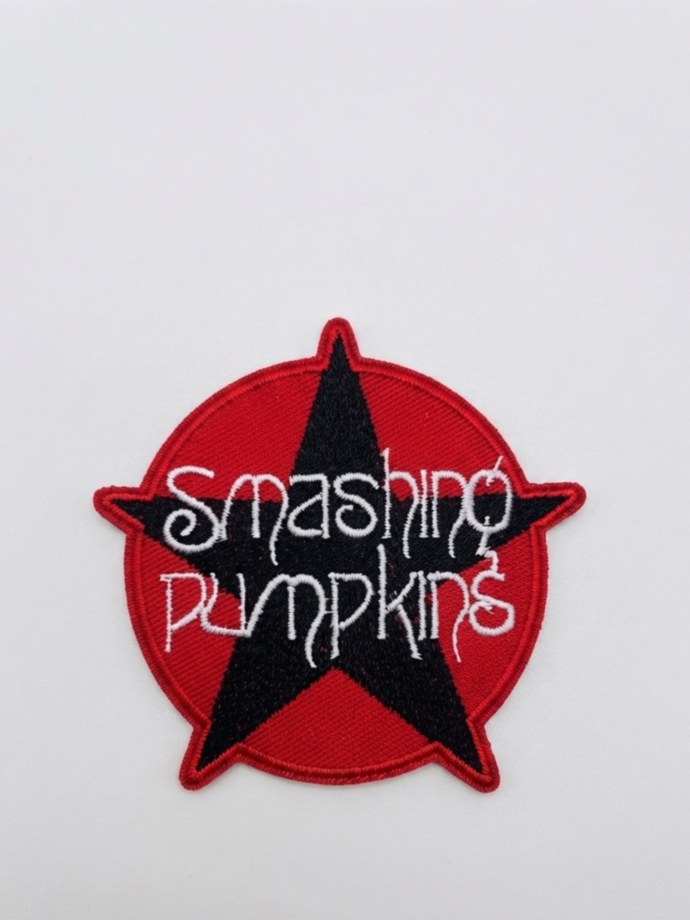 Smashing Pumpkins Red & Black Star Iron On Patch